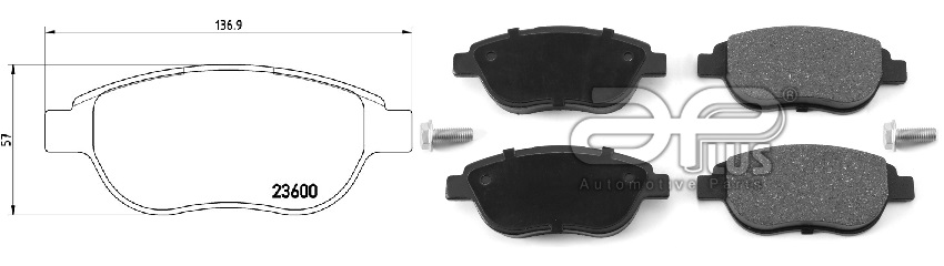 APLUS - 71147BAAP - Колодки тормозные