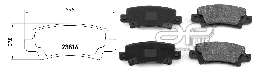 APLUS - 71155BAAP - Колодки тормозные