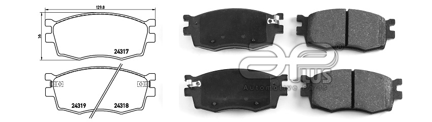 APLUS - 71165BAAP - Колодки тормозные
