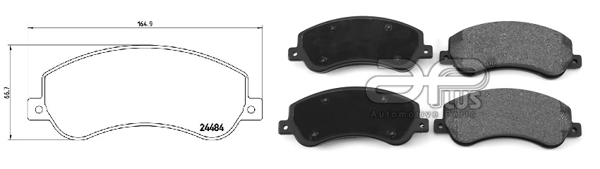 APLUS - 71171BAAP - Колодки тормозные