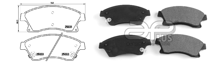 APLUS - 71186BAAP - Колодки тормозные
