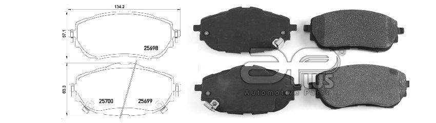 APLUS - 71194BAAP - Колодки тормозные