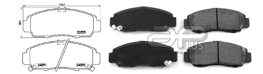 APLUS - 71201BAAP - Колодки тормозные