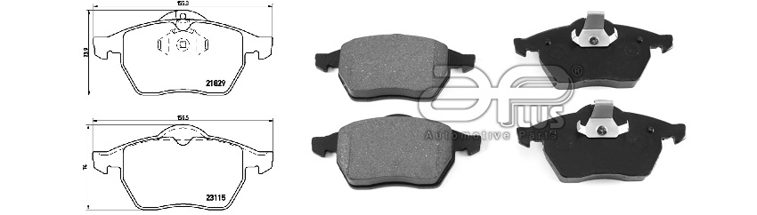 APLUS - 71222BAAP - Колодки тормозные