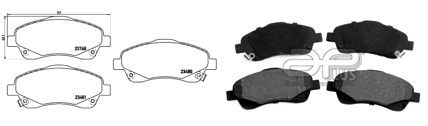 APLUS - 71243BAAP - Колодки тормозные APLUS - 71243BAAP - Колодки тормозные