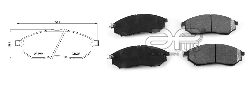 APLUS - 71291BAAP - Колодки тормозные