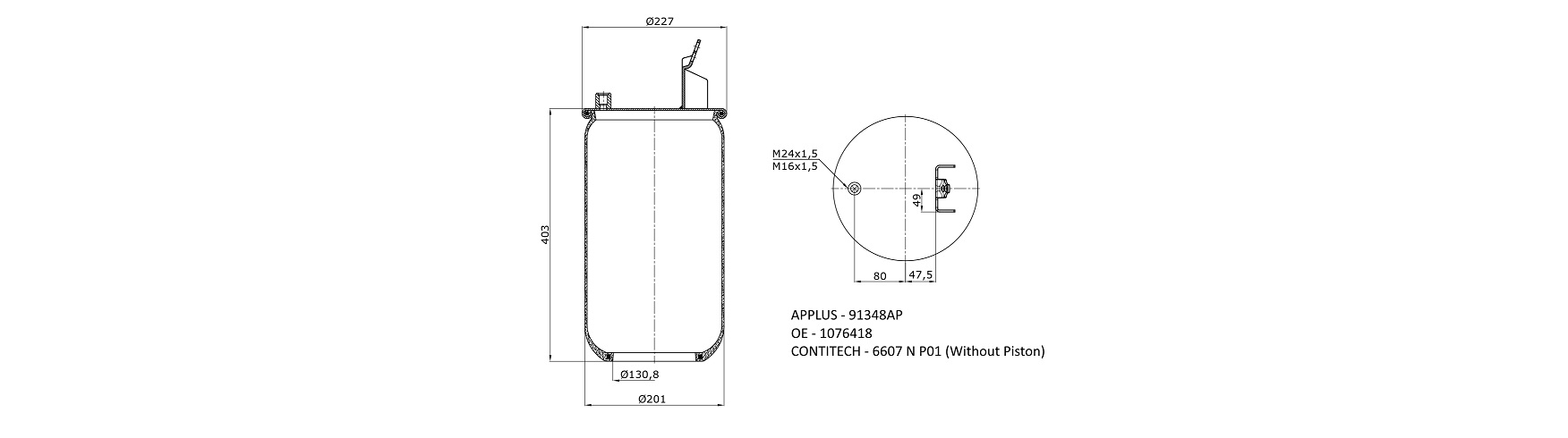 APLUS - 91348AP - Пневморесора