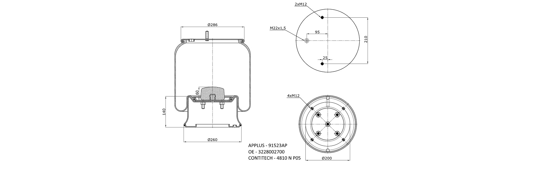 APLUS - 91523AP - Пневморесора