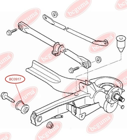 BCGUMA - BC0917 - С/блок лів./прав. осі зад./перед. Fiat 806,Evasion,Expert,Jumpy,Scudo,Uly