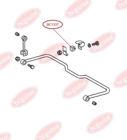 BCGUMA - BC1337 - Втулка внутр. стабілізатора зад. DB Sprinter 314,308CDI,311CDI,313