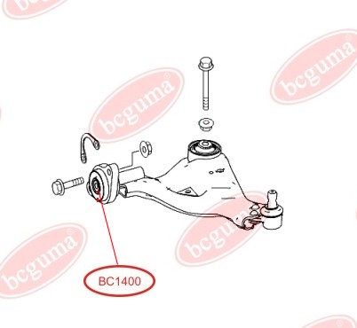 BCGUMA - BC1400 - С/блок передн. лів./прав. важеля передн. Vito/Viano W639 2011-