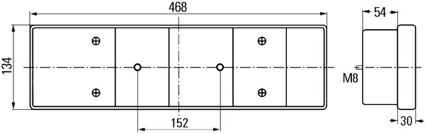 BEHR HELLA SERVICE - 2VD 008 204-231 - Задний фонарь