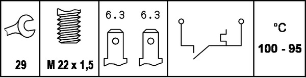 BEHR HELLA SERVICE - 6ZT 007 800-061 - Термовыключатель, вентилятор радиатора BEHR HELLA SERVICE - 6ZT 007 800-061 - Термовыключатель, вентилятор радиатора