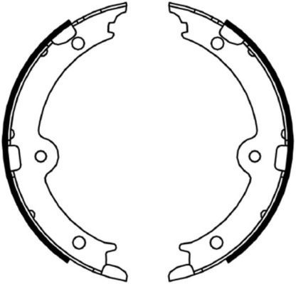 BEHR HELLA SERVICE - 8DA355050191 - Комплект тормозных колодок, стояночная тормозная система BEHR HELLA SERVICE - 8DA355050191 - Комплект тормозных колодок, стояночная тормозная система