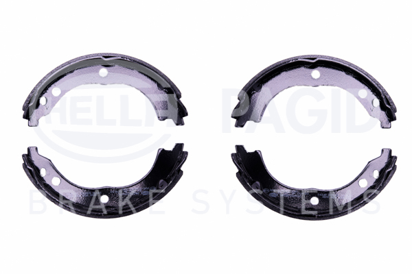 BEHR HELLA SERVICE - 8DA355050571 - Комплект тормозных колодок, стояночная тормозная система