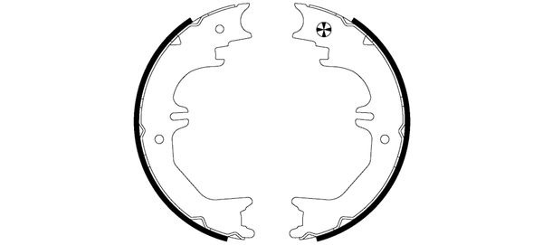 BEHR HELLA SERVICE - 8DA355050721 - Комплект тормозных колодок, стояночная тормозная система BEHR HELLA SERVICE - 8DA355050721 - Комплект тормозных колодок, стояночная тормозная система