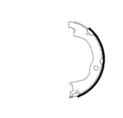 BEHR HELLA SERVICE - 8DA355050791 - Комплект тормозных колодок, стояночная тормозная система