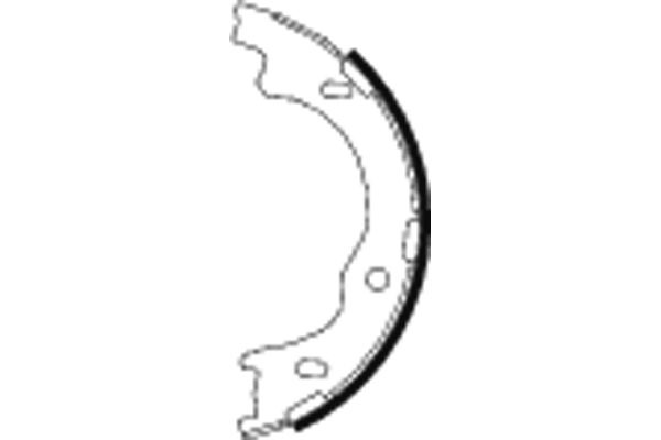 BEHR HELLA SERVICE - 8DA355050811 - Комплект тормозных колодок, стояночная тормозная система