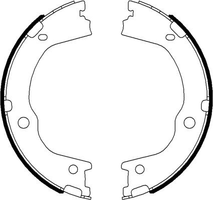 BEHR HELLA SERVICE - 8DA355050931 - Комплект тормозных колодок, стояночная тормозная система BEHR HELLA SERVICE - 8DA355050931 - Комплект тормозных колодок, стояночная тормозная система