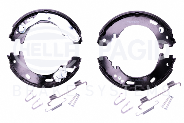 BEHR HELLA SERVICE - 8DA355051001 - Комплект тормозных колодок, стояночная тормозная система