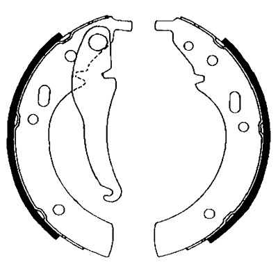 BEHR HELLA SERVICE - 8DB355000121 - Комплект тормозных колодок BEHR HELLA SERVICE - 8DB355000121 - Комплект тормозных колодок