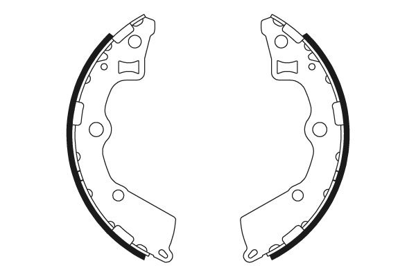 BEHR HELLA SERVICE - 8DB355000411 - Комплект тормозных колодок