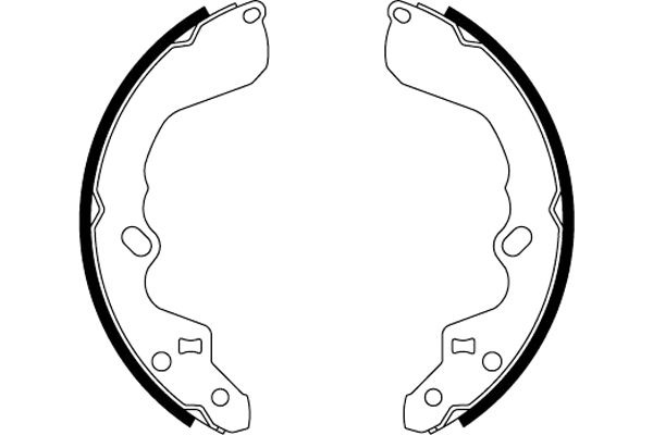 BEHR HELLA SERVICE - 8DB355000491 - Комплект тормозных колодок