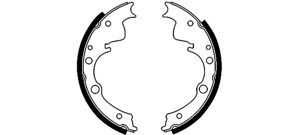 BEHR HELLA SERVICE - 8DB355000751 - Комплект тормозных колодок