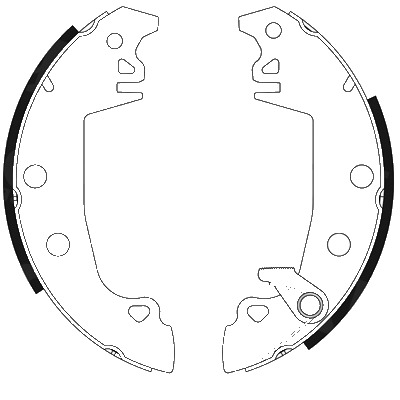 BEHR HELLA SERVICE - 8DB355001201 - Комплект тормозных колодок