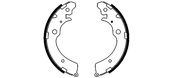 BEHR HELLA SERVICE - 8DB355001481 - Комплект тормозных колодок