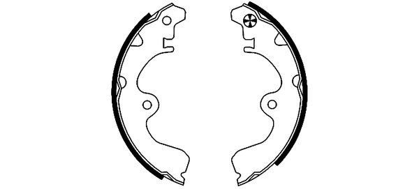 BEHR HELLA SERVICE - 8DB355001561 - Комплект тормозных колодок BEHR HELLA SERVICE - 8DB355001561 - Комплект тормозных колодок