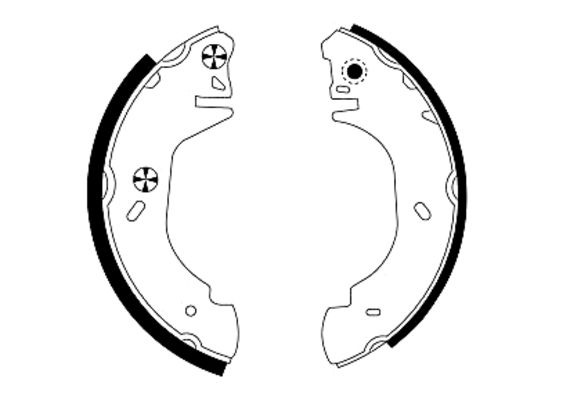 BEHR HELLA SERVICE - 8DB355001611 - Комплект тормозных колодок