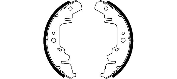 BEHR HELLA SERVICE - 8DB355001711 - Комплект тормозных колодок