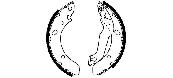 BEHR HELLA SERVICE - 8DB355001861 - Комплект тормозных колодок BEHR HELLA SERVICE - 8DB355001861 - Комплект тормозных колодок