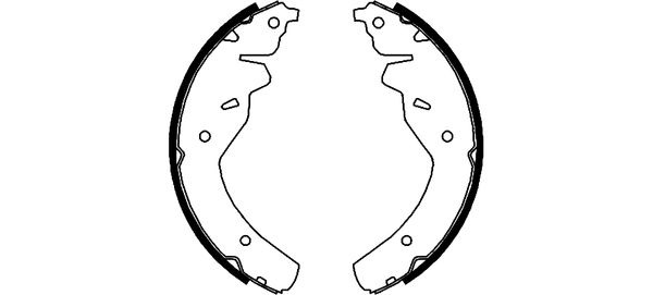 BEHR HELLA SERVICE - 8DB355001871 - Комплект тормозных колодок