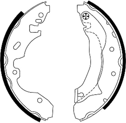 BEHR HELLA SERVICE - 8DB355002091 - Комплект тормозных колодок