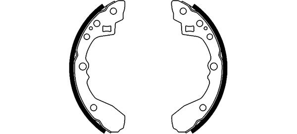 BEHR HELLA SERVICE - 8DB355002331 - Комплект тормозных колодок