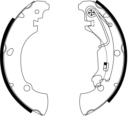 BEHR HELLA SERVICE - 8DB355002701 - Комплект тормозных колодок