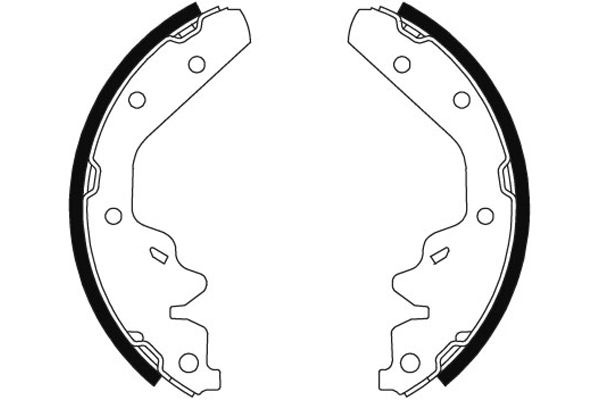 BEHR HELLA SERVICE - 8DB355002861 - Комплект тормозных колодок