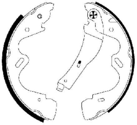 BEHR HELLA SERVICE - 8DB355002941 - Комплект тормозных колодок