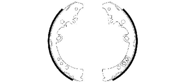 BEHR HELLA SERVICE - 8DB355003011 - Комплект тормозных колодок