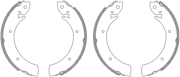 BEHR HELLA SERVICE - 8DB355003251 - Комплект тормозных колодок BEHR HELLA SERVICE - 8DB355003251 - Комплект тормозных колодок