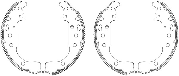 BEHR HELLA SERVICE - 8DB355003441 - Комплект тормозных колодок BEHR HELLA SERVICE - 8DB355003441 - Комплект тормозных колодок