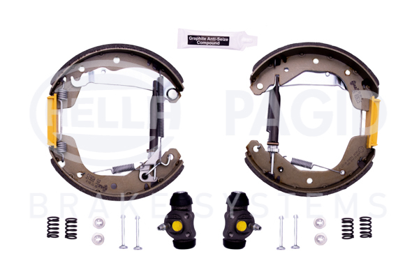 BEHR HELLA SERVICE - 8DB355004201 - Комплект тормозных колодок