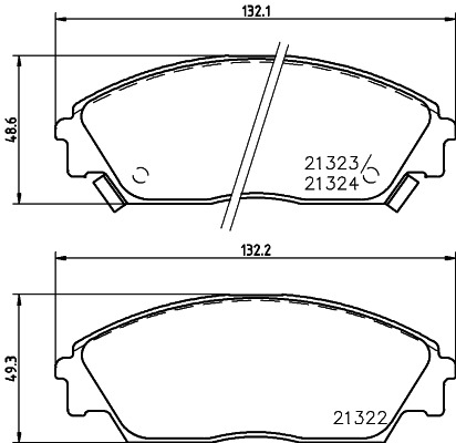 BEHR HELLA SERVICE - 8DB355005661 - Комплект тормозных колодок, дисковый тормоз