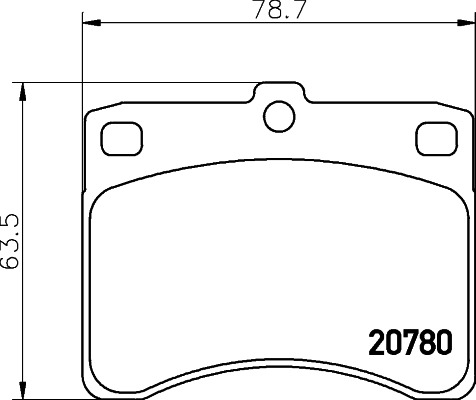 BEHR HELLA SERVICE - 8DB355005671 - Комплект тормозных колодок, дисковый тормоз