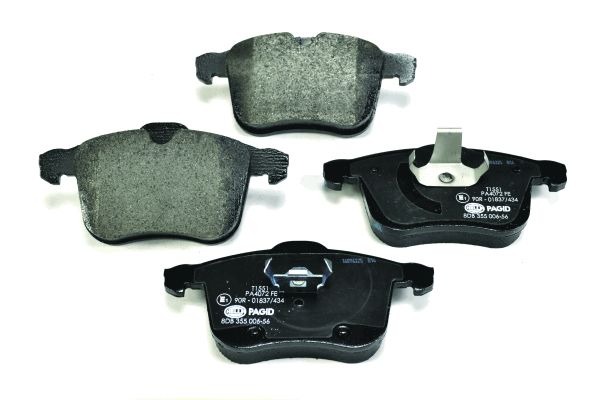 BEHR HELLA SERVICE - 8DB355006561 - Комплект тормозных колодок, дисковый тормоз