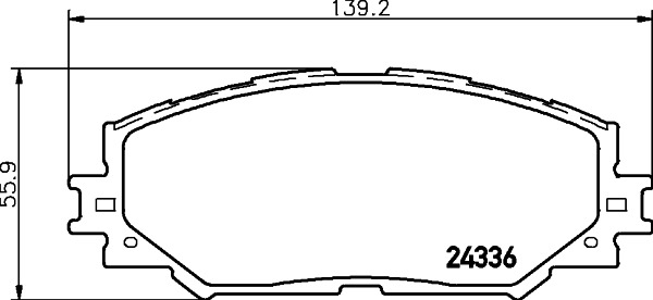 BEHR HELLA SERVICE - 8DB355006861 - Комплект тормозных колодок, дисковый тормоз