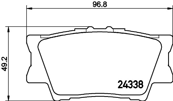 BEHR HELLA SERVICE - 8DB355006881 - Комплект тормозных колодок, дисковый тормоз