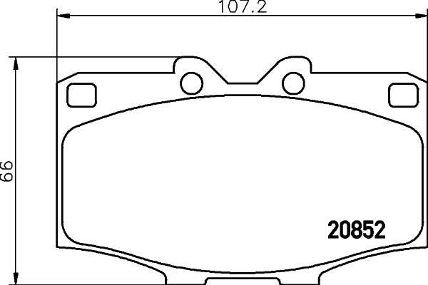 BEHR HELLA SERVICE - 8DB355007301 - Комплект тормозных колодок, дисковый тормоз